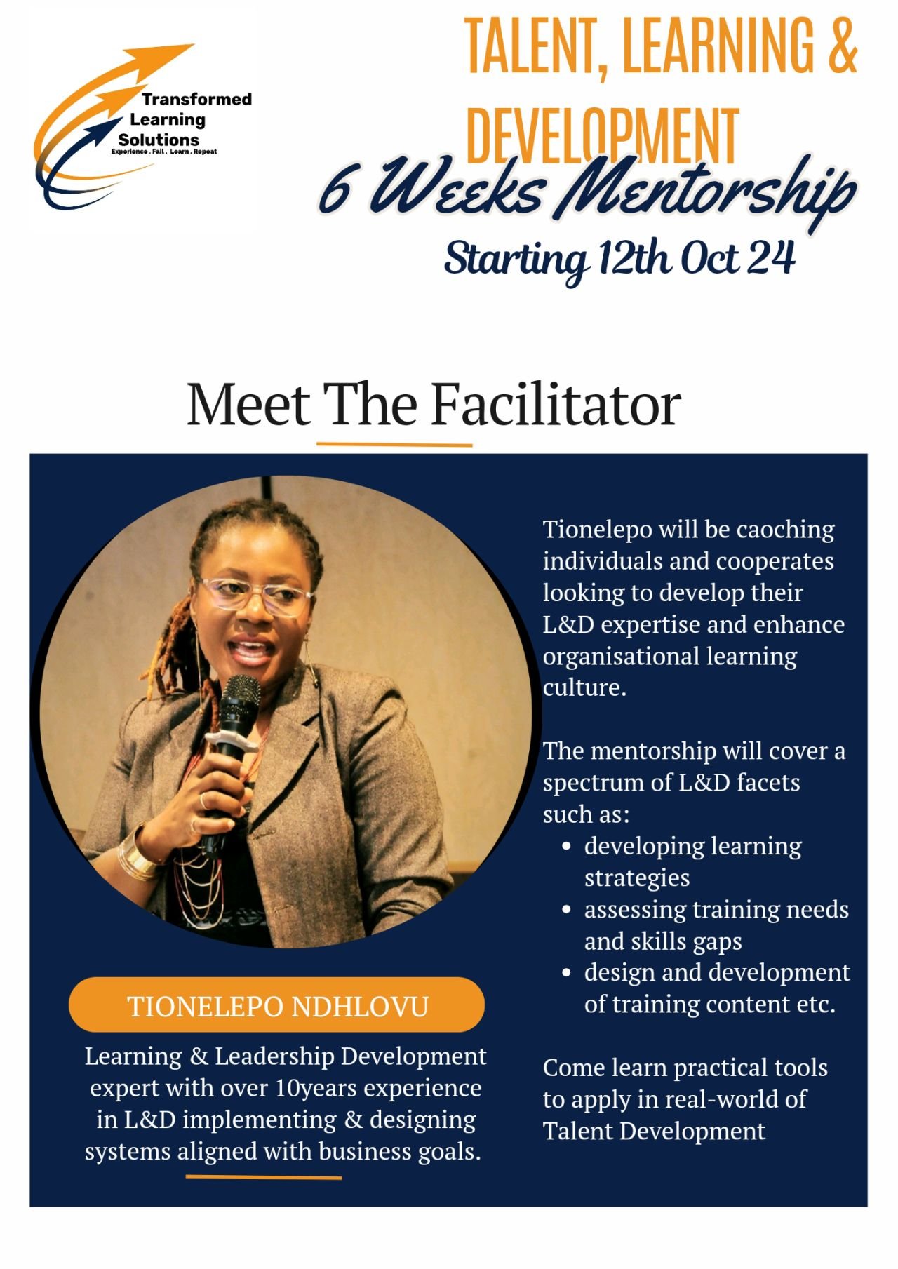 6 WEEKS MENTORSHIP